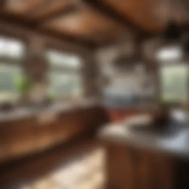 Modern Touches in Traditional Ranch Aesthetics Modern ranch kitchen with contemporary appliances and open layout