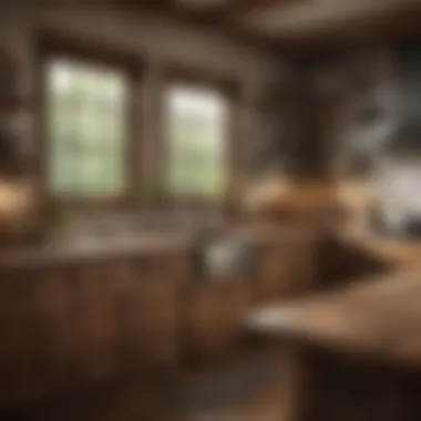 Rustic Charm in Ranch Kitchen Design Rustic ranch kitchen featuring wooden cabinets and farmhouse sink