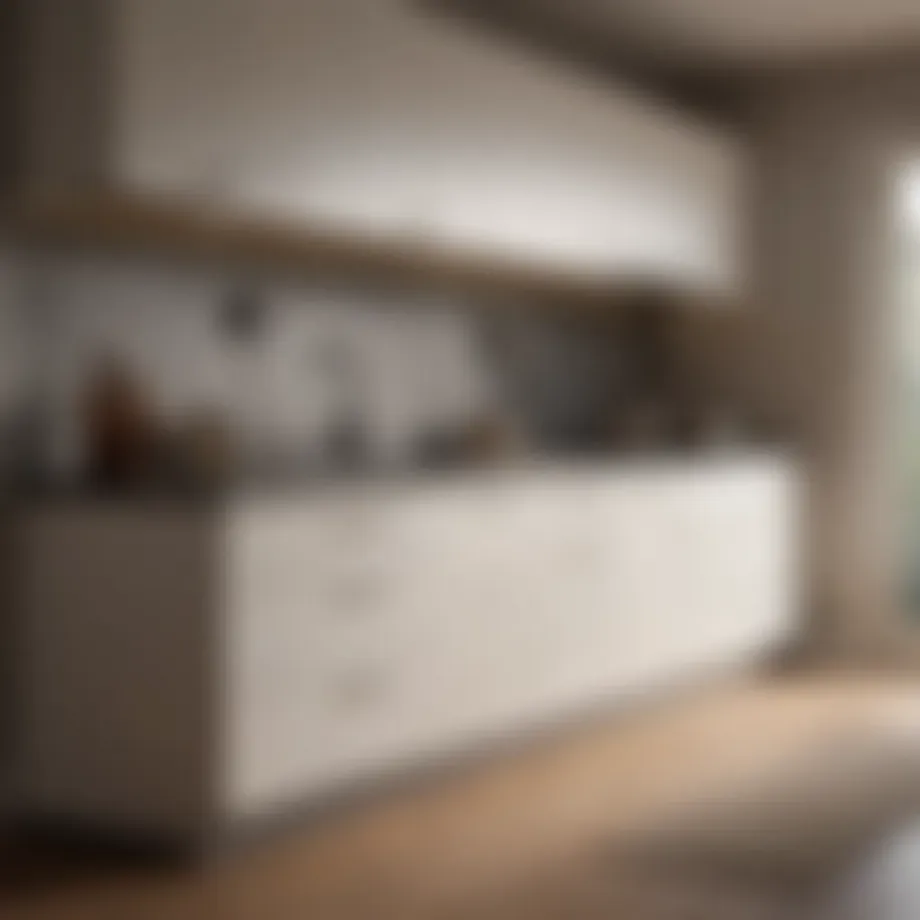 Elegant Shaker kitchen cupboard showcasing minimalist design