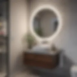 Elegant small vanity with a modern design
