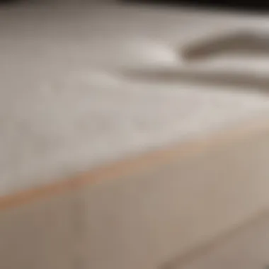 Innovative Memory Foam Technology in Tempurpedic Mattresses Close-up of Tempurpedic adjustable mattress showcasing its memory foam technology