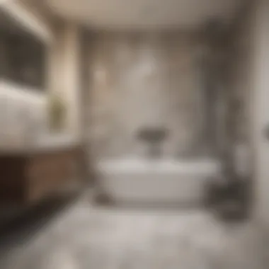 Luxurious Bathroom with Vinyl Tile Effect Luxurious bathroom featuring vinyl flooring with a tile effect