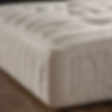 Elegant memory foam mattress design showcasing its contours and textures