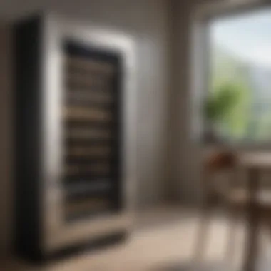 Elegant wine cooler showcasing a sleek design