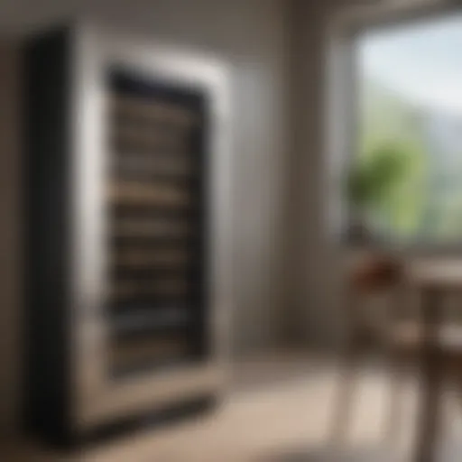 Elegant wine cooler showcasing a sleek design