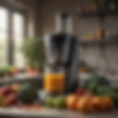 Fresh Ingredients for Juicing Fresh fruits and vegetables arranged for juicing