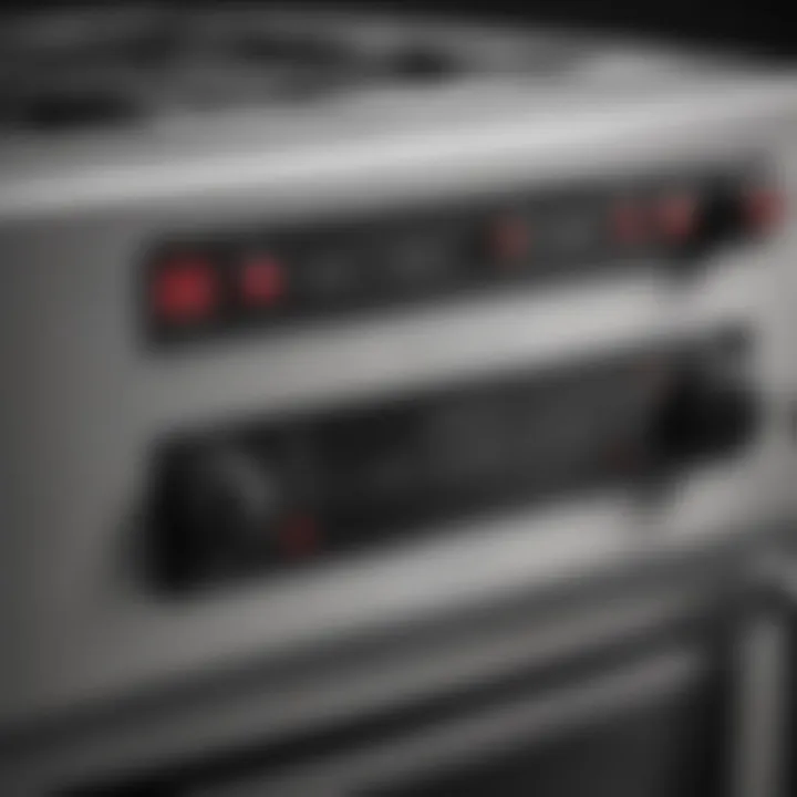 Close-up of Cuisinart toaster oven control panel showcasing various settings