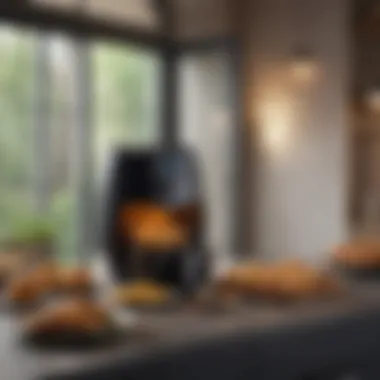 Various culinary delights prepared in a French door air fryer