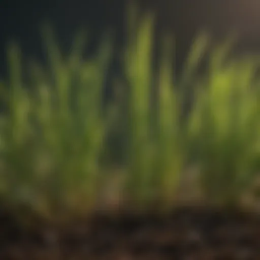 A close-up view of high-quality grass seed showcasing its texture and color.