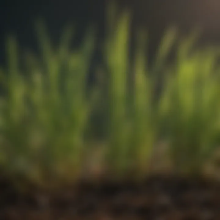 A close-up view of high-quality grass seed showcasing its texture and color.