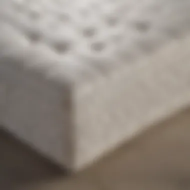 Latex mattress showcasing its elasticity and breathability