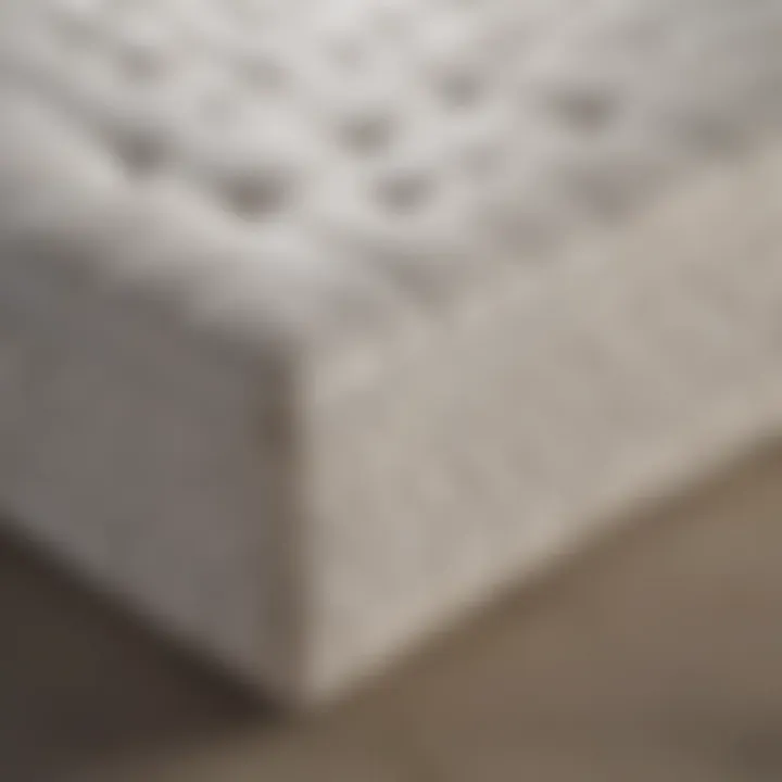 Latex mattress showcasing its elasticity and breathability