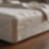Luxurious memory foam mattress showcasing its contouring ability