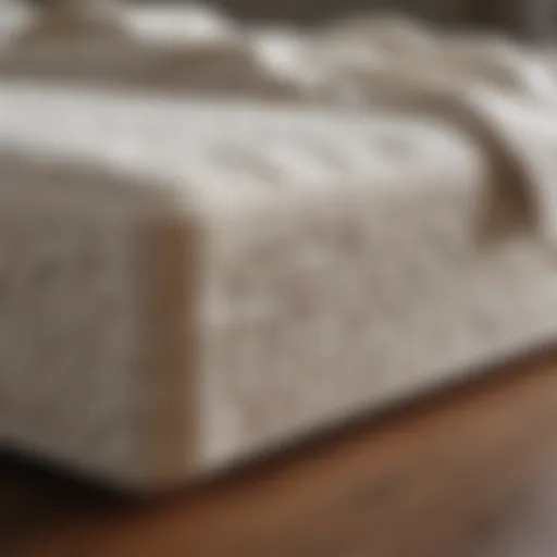 Luxurious memory foam mattress showcasing its contouring ability