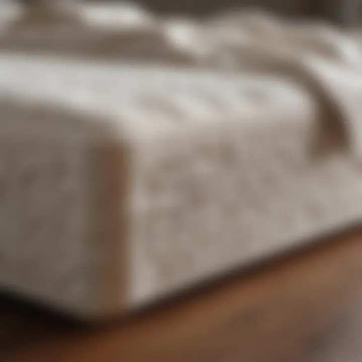 Luxurious memory foam mattress showcasing its contouring ability