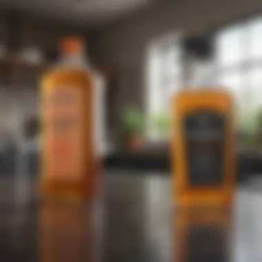 Vinegar vs Conventional Disinfectants Illustration comparing vinegar and conventional disinfectants in terms of effectiveness.