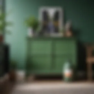 Eco-Friendly Paint Next to Green Painted Furniture Eco-friendly paint can beside a green painted furniture piece