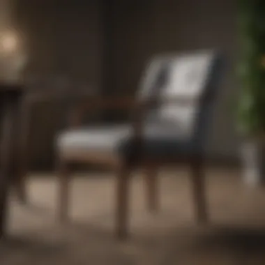 Diverse Materials for Luxury Seating Variety of dining chair materials displayed artistically