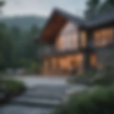 Modern Home with Stunning Mountain Views Modern home with mountain views