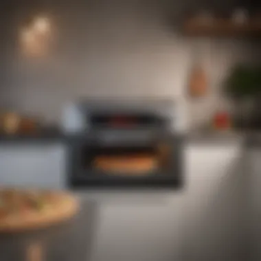 Compact pizza oven in a modern kitchen