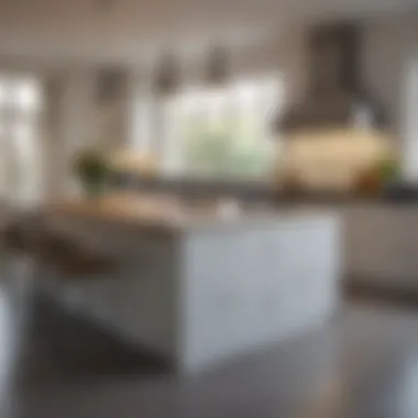Chic Kitchen Island Design Chic kitchen island design integrating storage and dining space