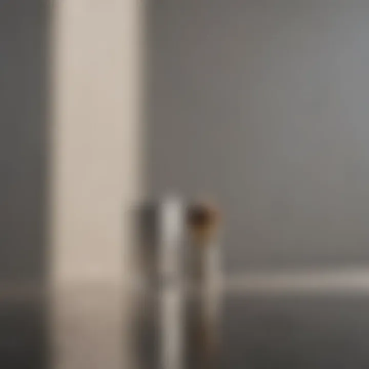 Artistic rendering of light reflecting off different paint sheens
