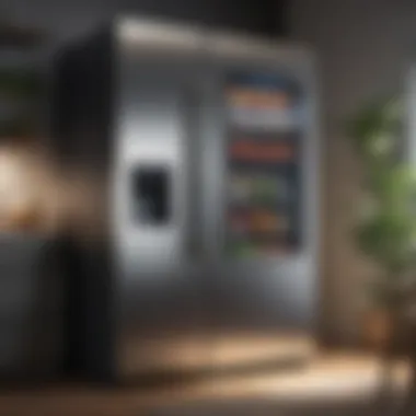 Smart Refrigerator with Touchscreen Smart refrigerator with touchscreen display and advanced features