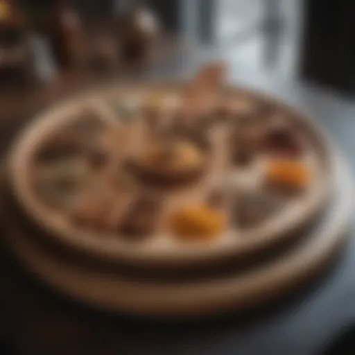 Elegant spice lazy susan showcasing various spices