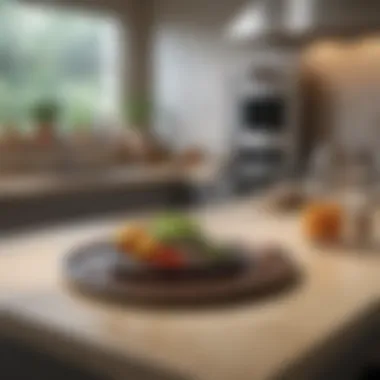 Modern Kitchen with Spice Lazy Susan Modern kitchen featuring a sleek spice lazy susan