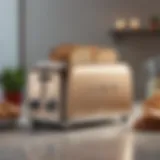 Elegant Dualit toaster with vintage design