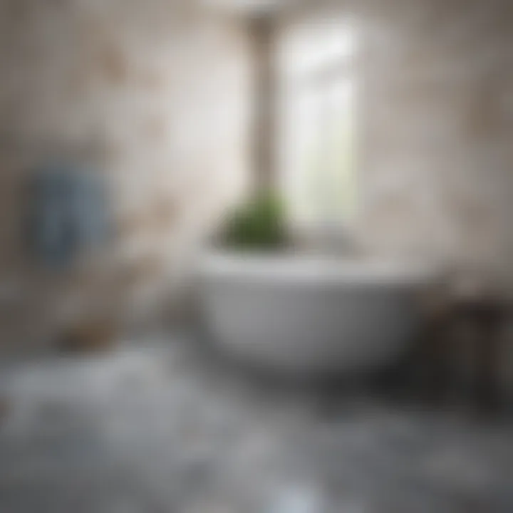 A step-by-step visual guide to laying vinyl bath tiles for a flawless finish.