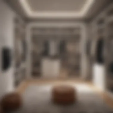 Organized Elegance Elegant walk-in closet showcasing organized storage solutions