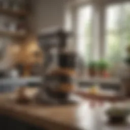 Elegant KitchenAid stand mixer in a modern kitchen setting