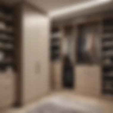 Materials for Fitted Closets Showcasing various materials used in fitted closets, emphasizing durability and style