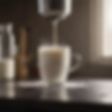 Frothy Milk Demonstrating Excellent Frothing Quality Frothy milk in a cup highlighting frothing quality