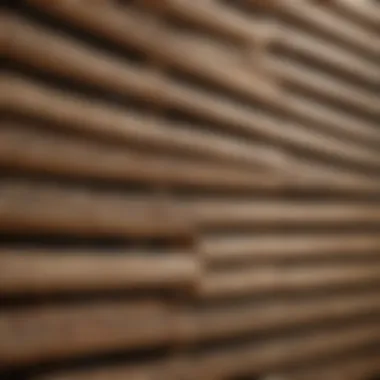 Close-up of garden window blinds showcasing intricate patterns and textures