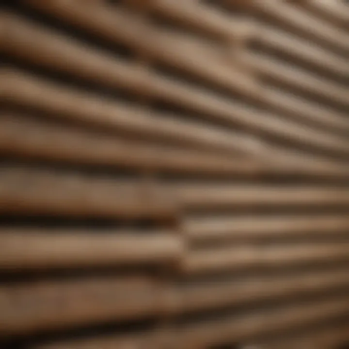 Close-up of garden window blinds showcasing intricate patterns and textures