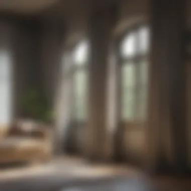 Enhancing Ambiance with Window Curtains Elegant living space with beautifully hung curtains