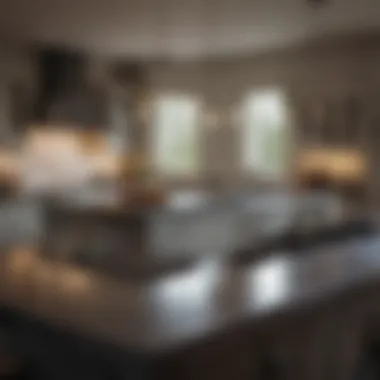 Designing Kitchen Islands for Entertaining Spaces Stylishly designed kitchen island at optimal height for entertaining