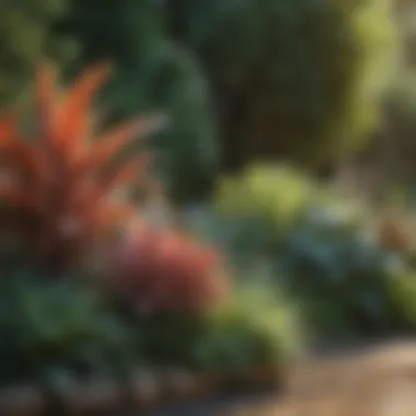 Diverse garden showcasing various plant types