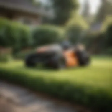 Seasonal Lawn Care Techniques Seasonal lawn care showcasing mowing and watering techniques