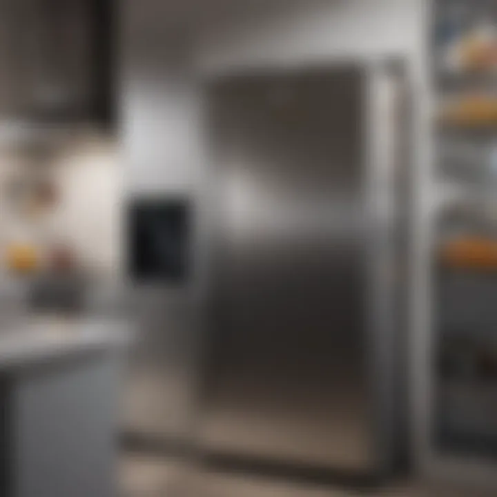 A stainless steel refrigerator reflecting a well-maintained kitchen environment