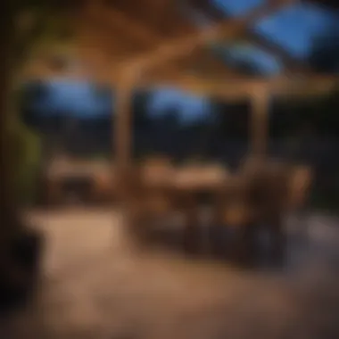Outdoor String Lights on a Beautiful Patio Stunning outdoor string lights illuminating a patio area