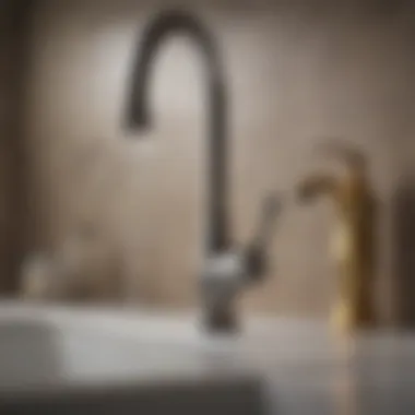 Step-by-step faucet repair illustration