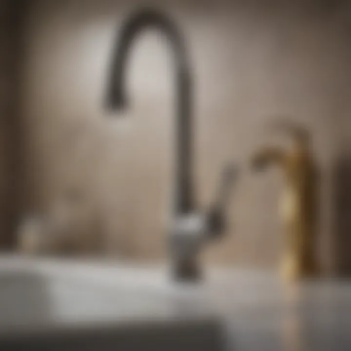 Step-by-step faucet repair illustration