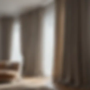 Curtains Enhancing Interior Aesthetics Curtains elegantly hung in a well-decorated room