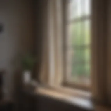 Accurate Window Measurement Techniques Measurement tape alongside a window for curtain sizing
