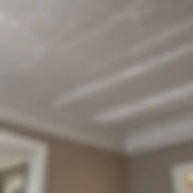 Properly taped ceiling edges Properly taped ceiling edges