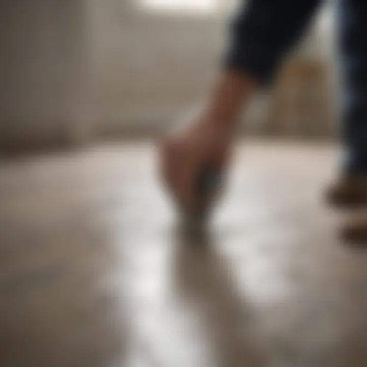 Applying tile adhesive with precision