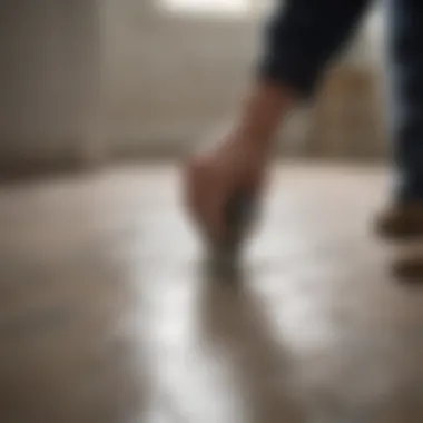 Applying Adhesive Accurately Applying tile adhesive with precision